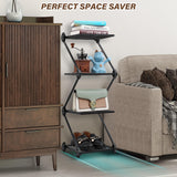 ZenStack 4-Tier Metal Corner Shelf