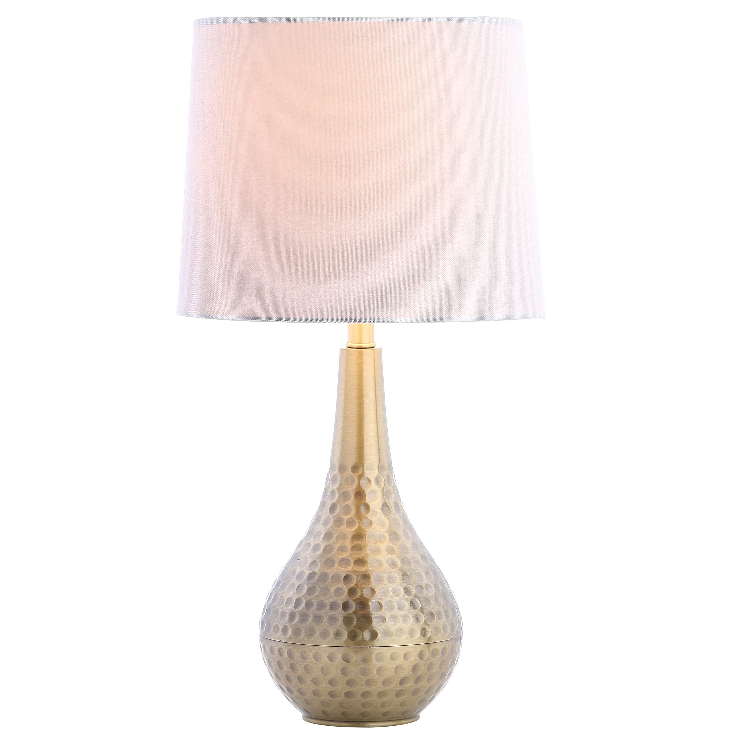 Lighting Collection Medford Brass Gold 19-inch Bedroom Living Room Home Office Desk Night