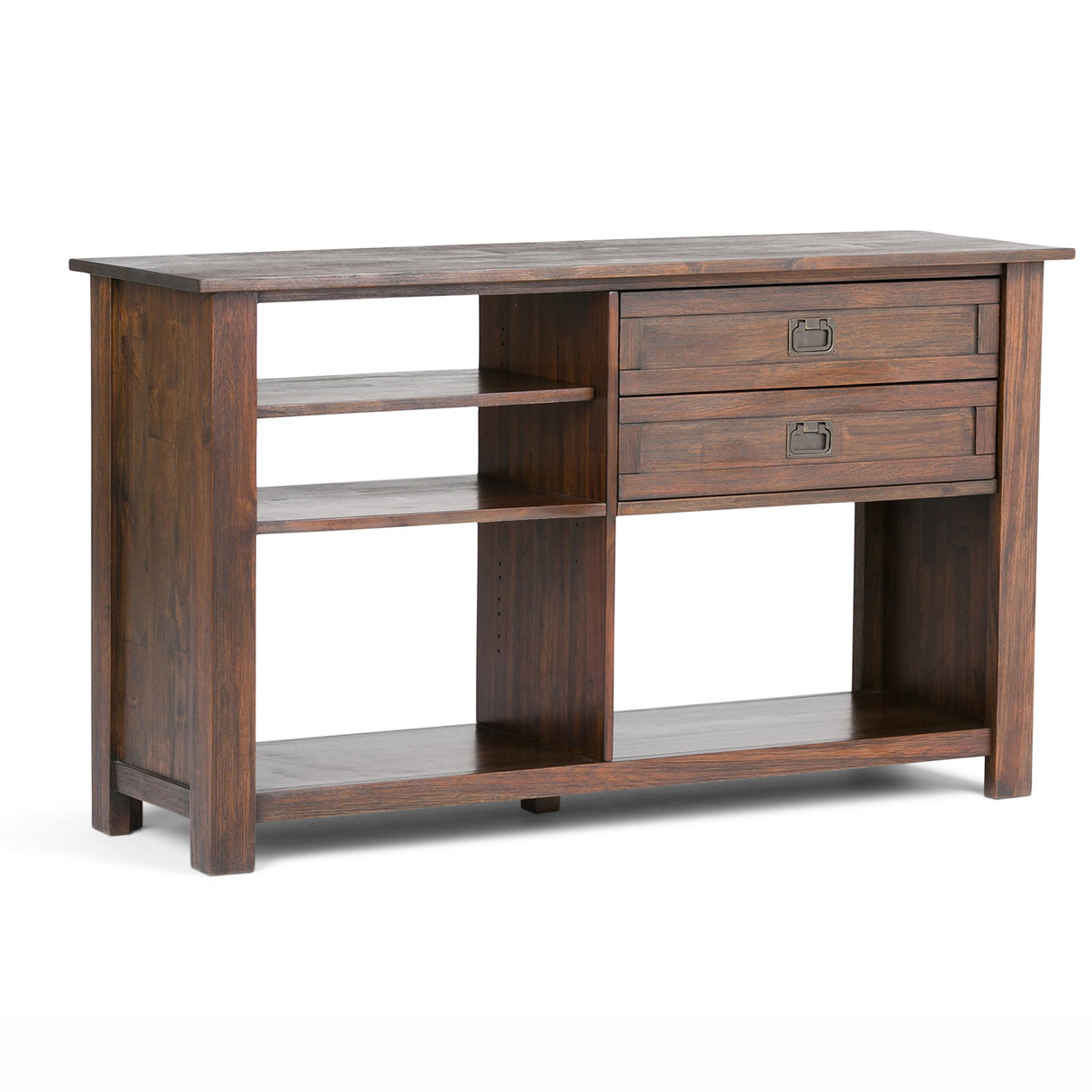 Monroe SOLID WOOD 52 inch Wide Rustic Contemporary Console Sofa Entryway
