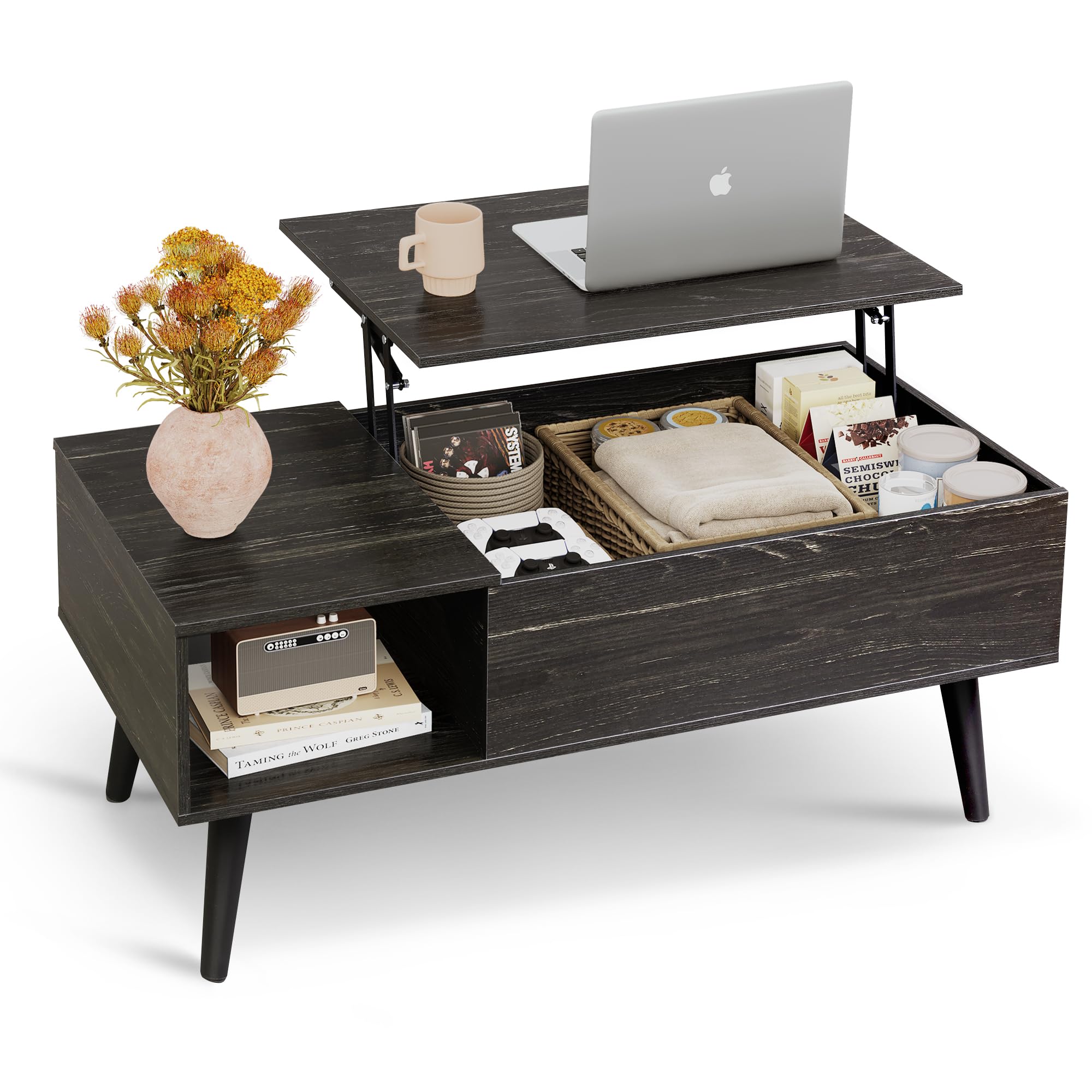 Coffee Table, 39" Lift Top Coffee Table with Hidden Compartment