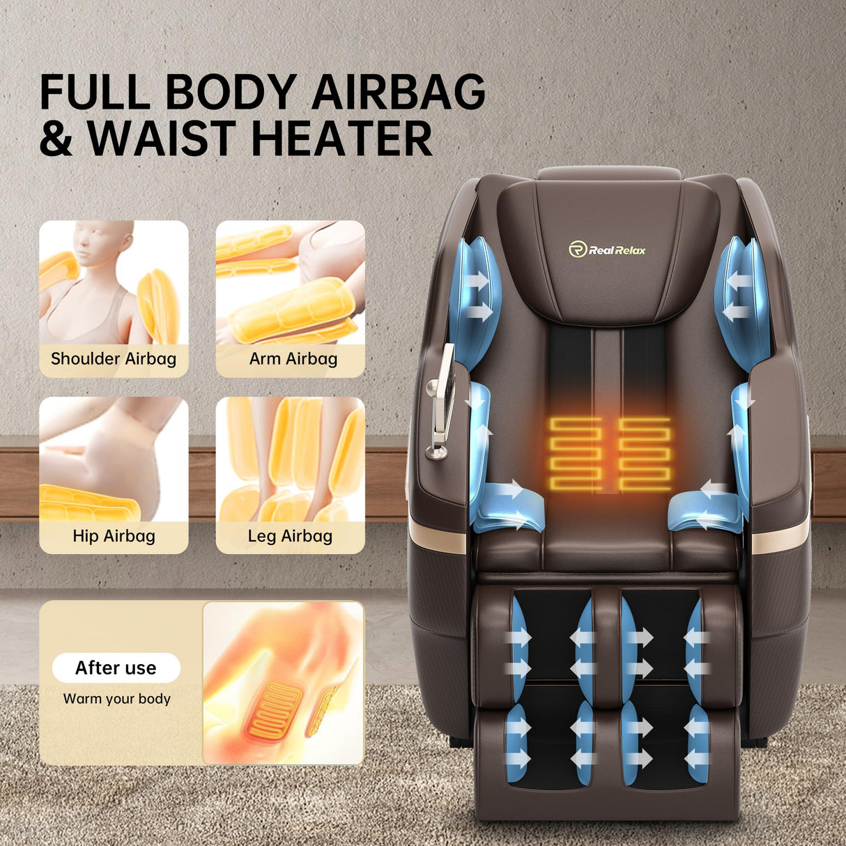 Massage Chair, Full Body Zero Gravity Recliner with AI Voice Control, SL Track