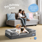 Comfort Expression Washable Dog Bed, Dog Beds for Large Dogs, Large Dog Bed with Removable Cover,Waterproof Dog Bed, Large Size Orthopedic Dog Bed