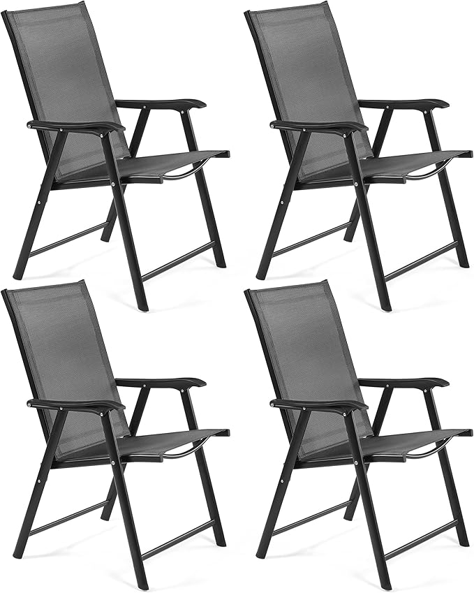 Aluminum Outdoor Dining Set of 6, Retro Patio Dining Table Set with 6 Chairs