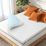 4 Inch Memory Foam Mattress Topper Full Size Bed Topper with Removable Breathable Soft Cover