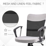 Mid Back Ergonomic Desk Chair Swivel Mesh Fabric Computer Office Chair with Backrest