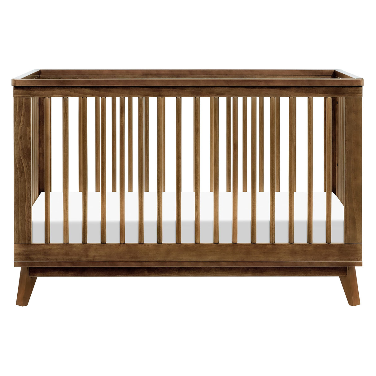 Scoot 3-in-1 Convertible Crib with Toddler Bed Conversion Kit in Natural Walnut,