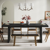 70.9-Inch Dining Table for 6-8 People - Modern Rectangular Kitchen Table