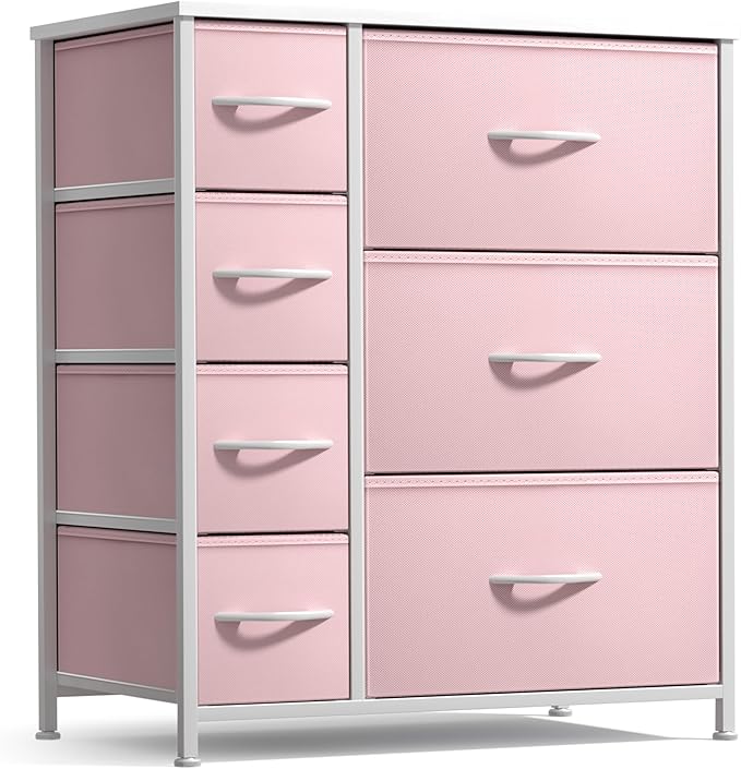 Dresser with 7 Drawers - Furniture Storage Chest for Kid’s, Teens, Bedroom, Nursery