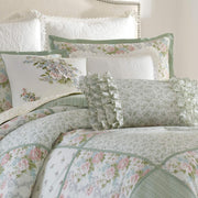 King Comforter Set, Reversible Cotton Bedding with Matching Shams & Bedskirt, Stylish