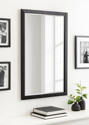 Modern Rectangle Wall Mirror,  Framed Rectangular Statement Mirror