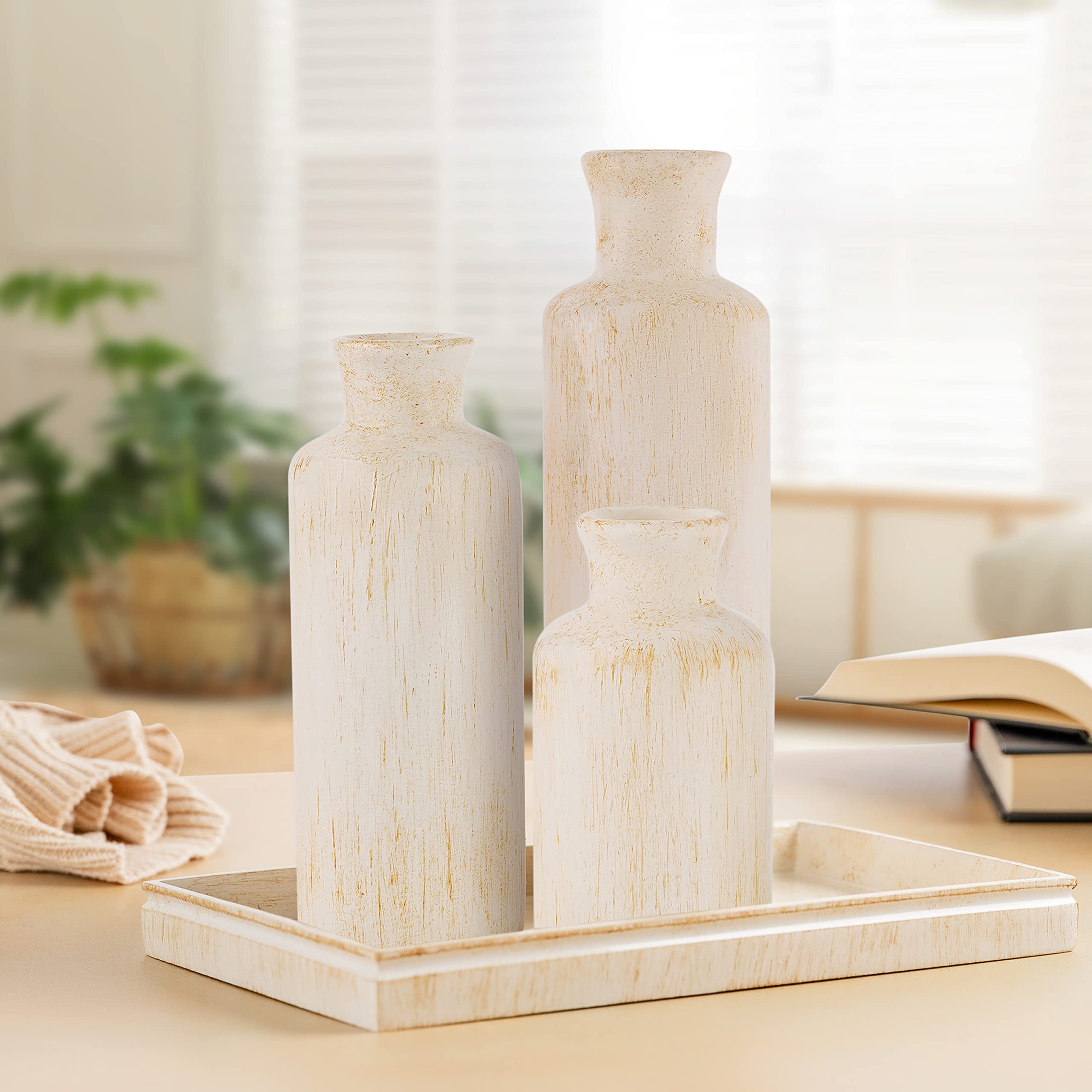 Vases for Decor, Perfect for Holding Pampas Grass, Dried/Fresh Flowers, Vases
