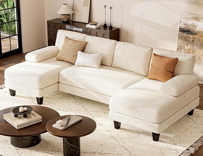 U Shaped Sectional Couches for Living Room, 111 Inch Modular Sofa
