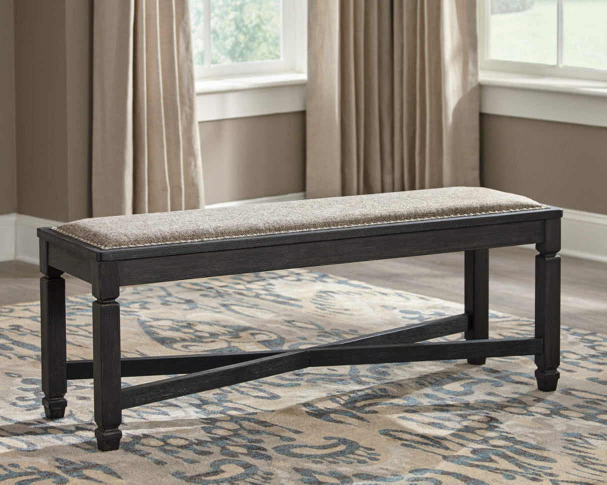 Tyler Creek Modern Farmhouse Upholstered Dining Room Bench