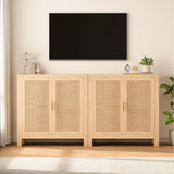 Buffet Cabinet with Storage, Rattan Cabinet, Sideboard Cabinet, Buffet Cabinet