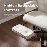 Big and Tall Reclining Office Chair with Footrest - 400lbs Capacity