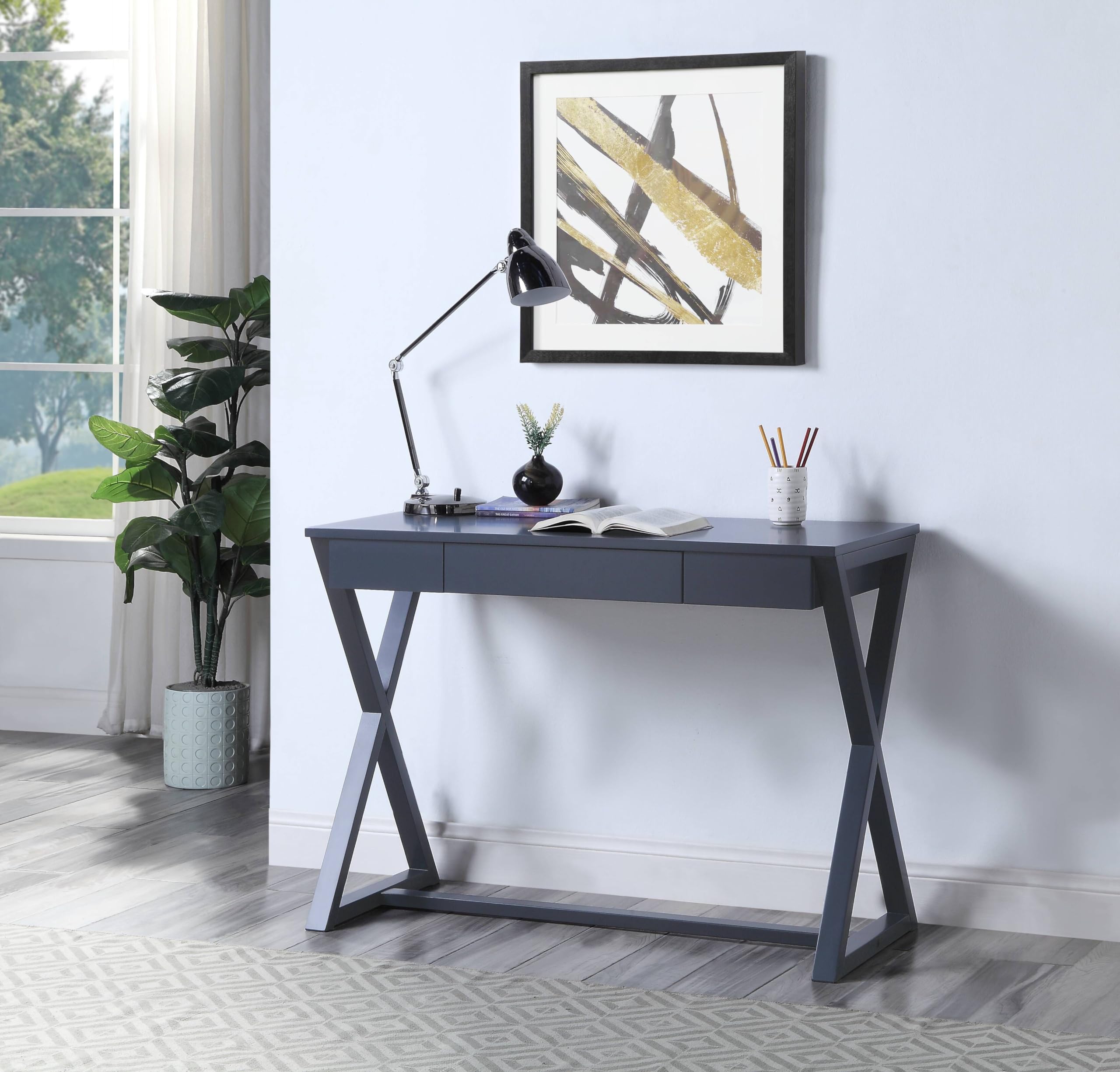 Nalo Console Table in Black Finish