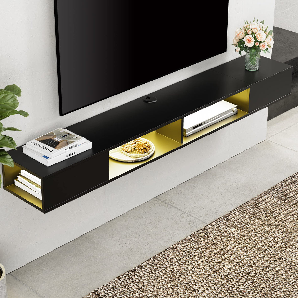 70 inch Floating TV Shelf for TVs Up to 75 inch, Floating TV Stand