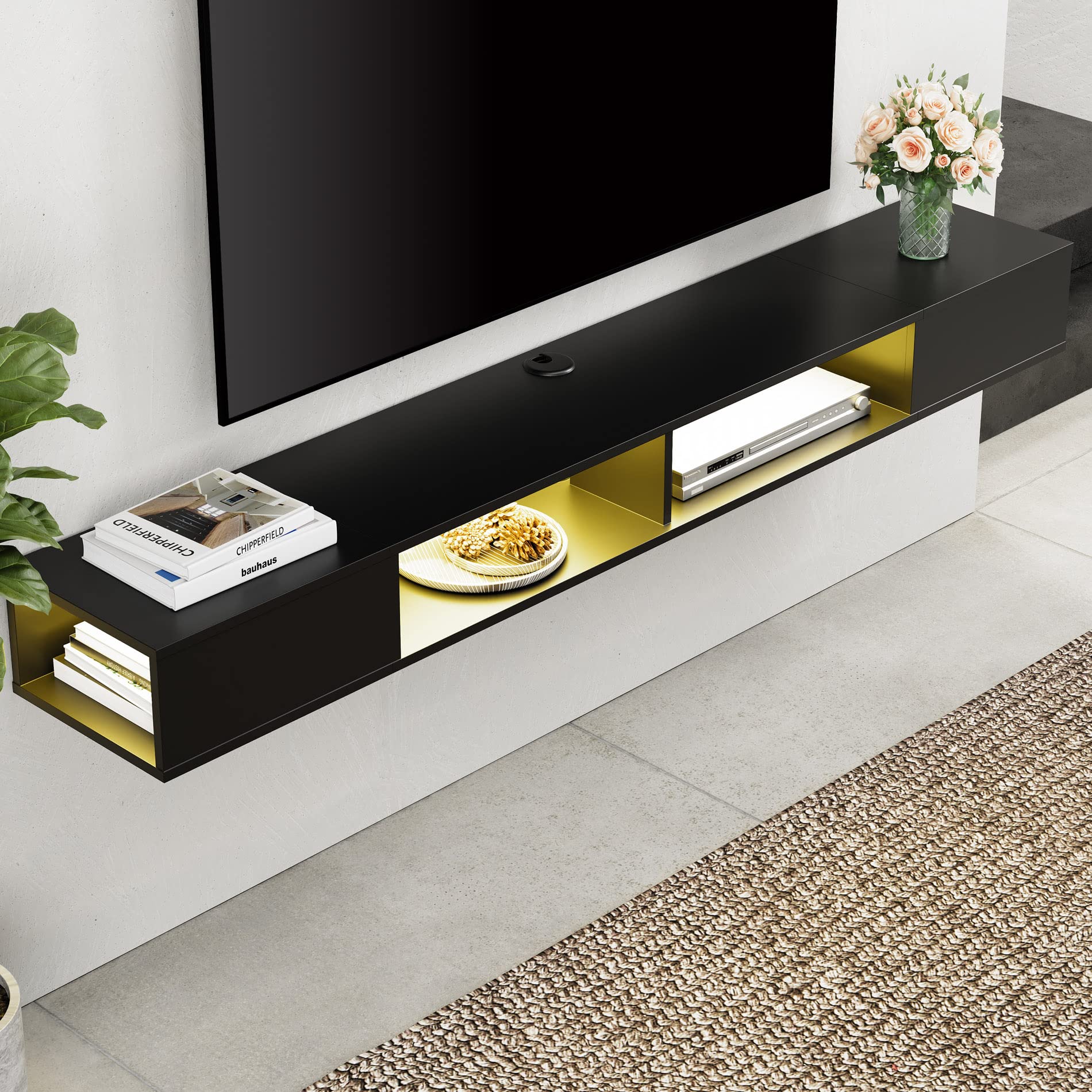 70 inch Floating TV Shelf for TVs Up to 75 inch, Floating TV Stand