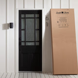 5-Shelf Narrow Bookcase, Pure Black, 7270758