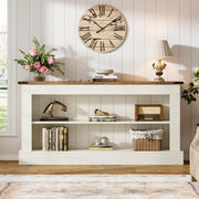 63" Farmhouse TV Stand for 70-Inch TV with Storage