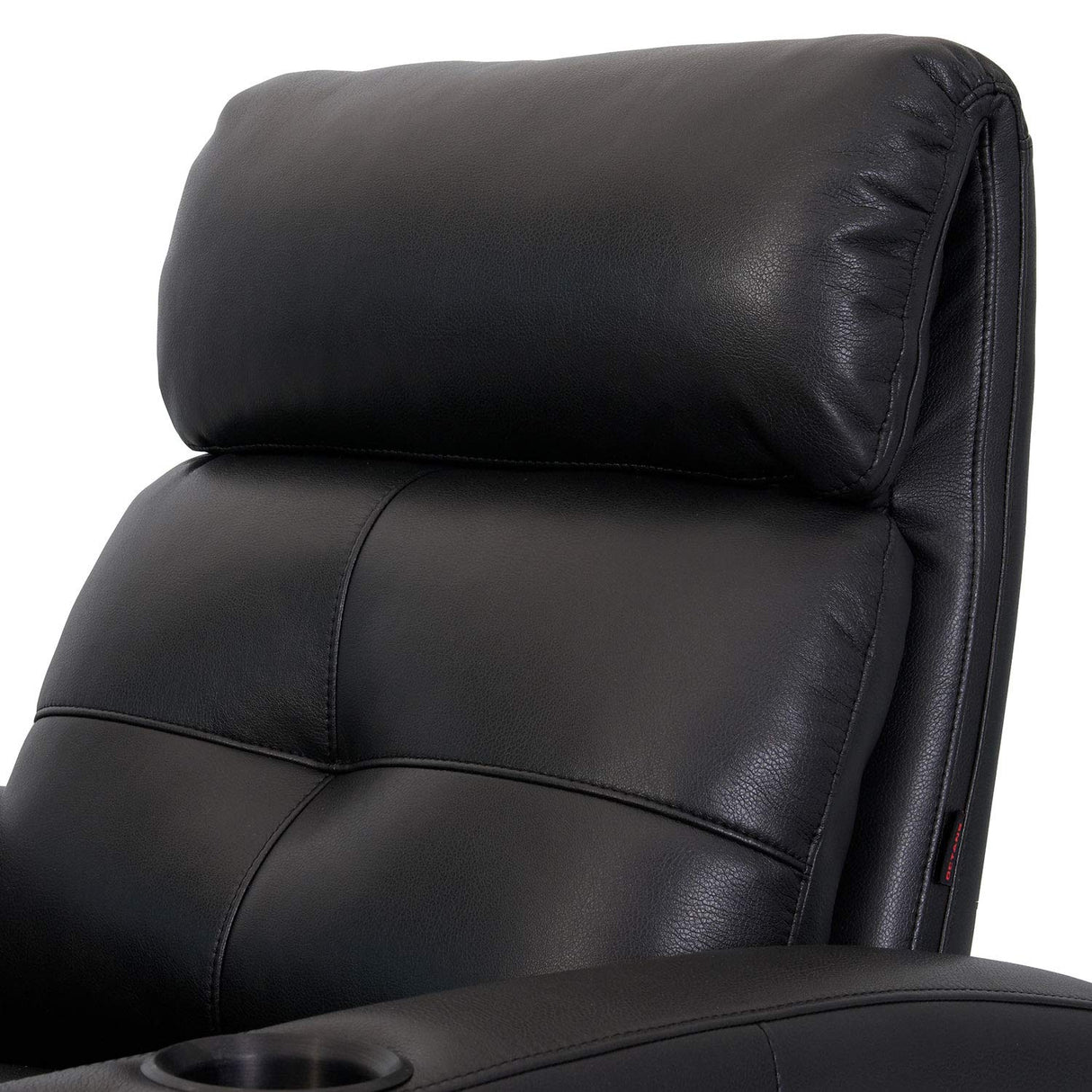 Cloud XS850 Home Theater Chairs - Black Bonded Leather - Manual Recline - Row 4