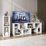 3 Pieces Console TV Stand, Free-Combination Entertainment Center for 50 55 60 65 Inch Tv