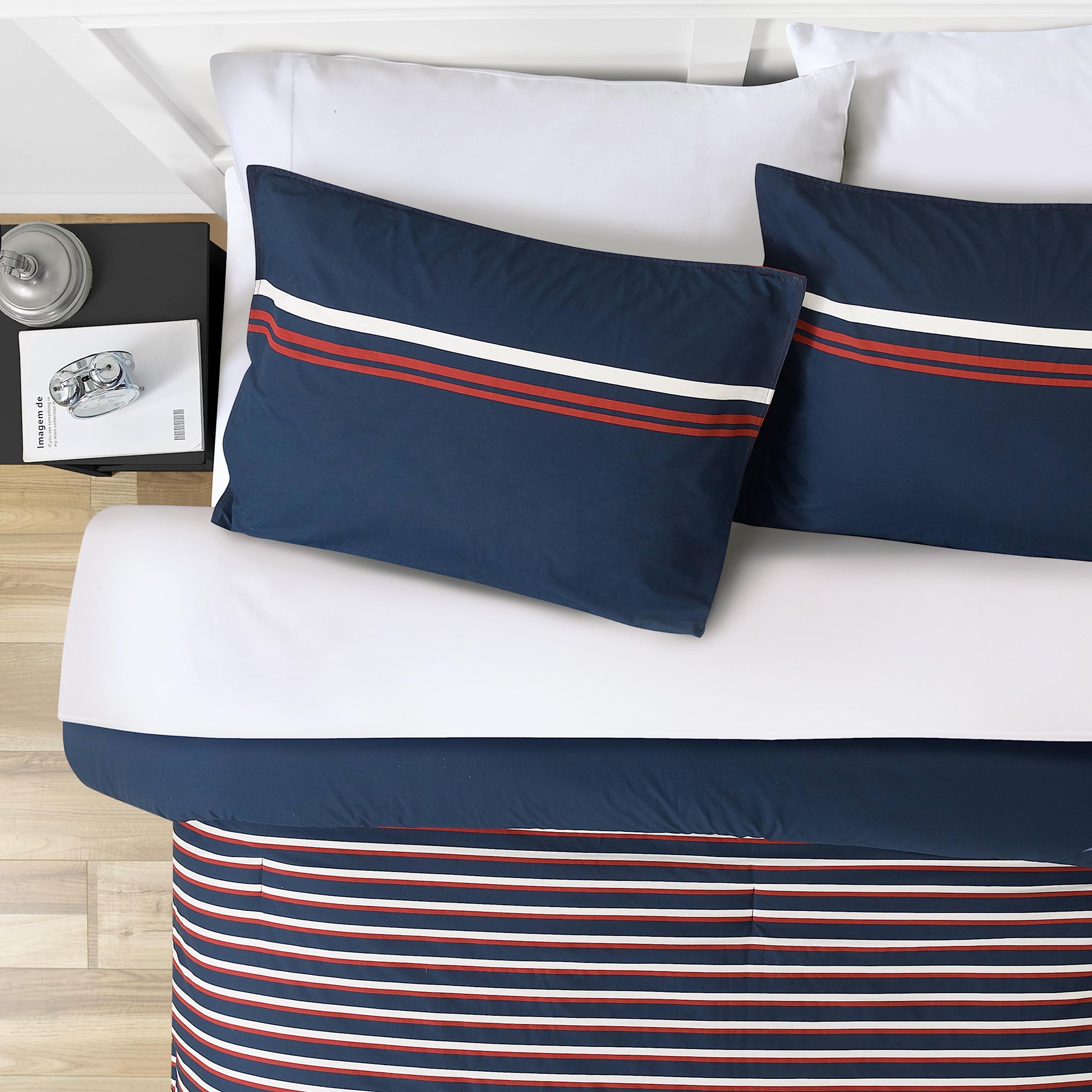 King Comforter Set - Cotton Reversible Bedding with Shams