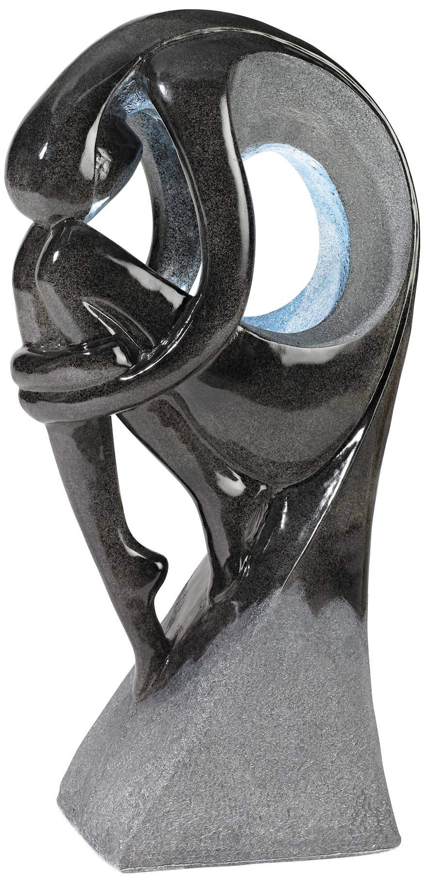 Graceful Form Modern Outdoor Floor Bubbler Water Fountain 43" High