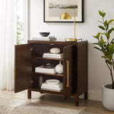 Darcy Accent Storage Cabinet, Bar, Buffet for Kitchen, Living Room, or Entryway, Dark
