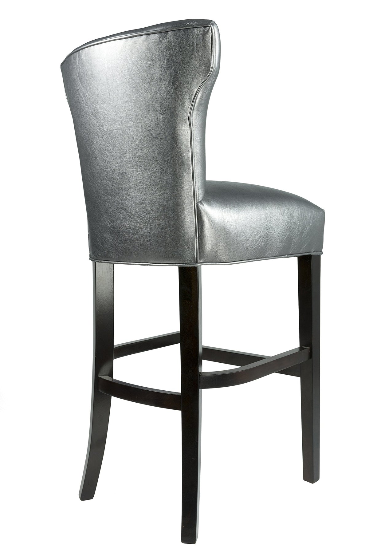 Bella Collection Modern Upholstered Tall Wingback Style Kitchen Bar Stool