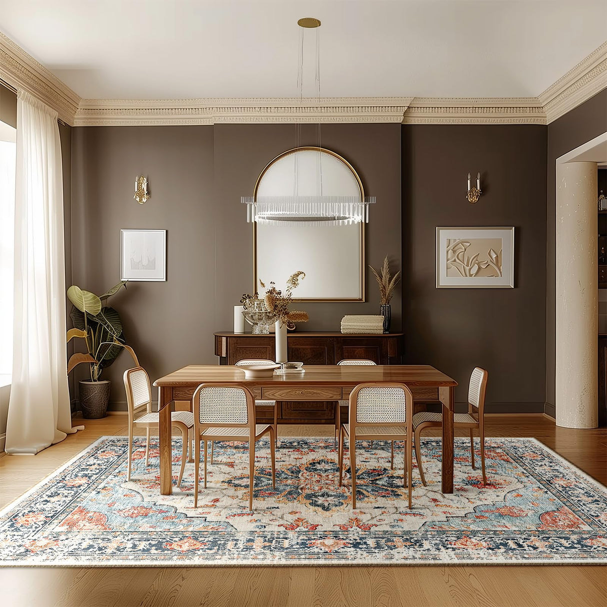 Area Rugs 5x7, Washable Rug, Non-Slip, Rugs for Living Room, Kitchen Rugs, Rugs