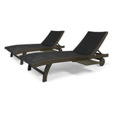 307672 Patio Lounge Chairs, Gray + Gray Finish