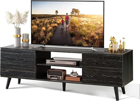 TV Stand for 55 60 inch TV, Mid Century Modern TV Console, Entertainment Center