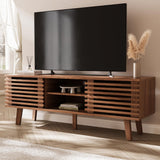 Mid-Century Modern TV Stand for 50-60 Inch TVs with Storage