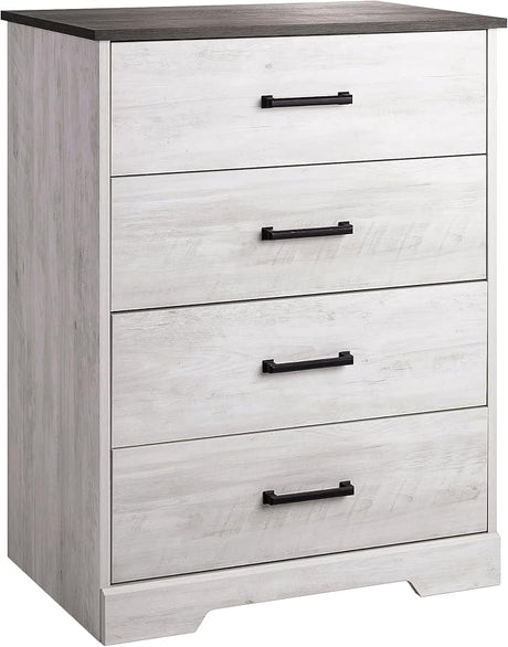 Astrid Simplistic 4-Drawer Dresser for Bedroom, Functional Bedroom Dresser Chest