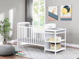 Ramsey 3 in 1 Convertible Crib and Changer in White