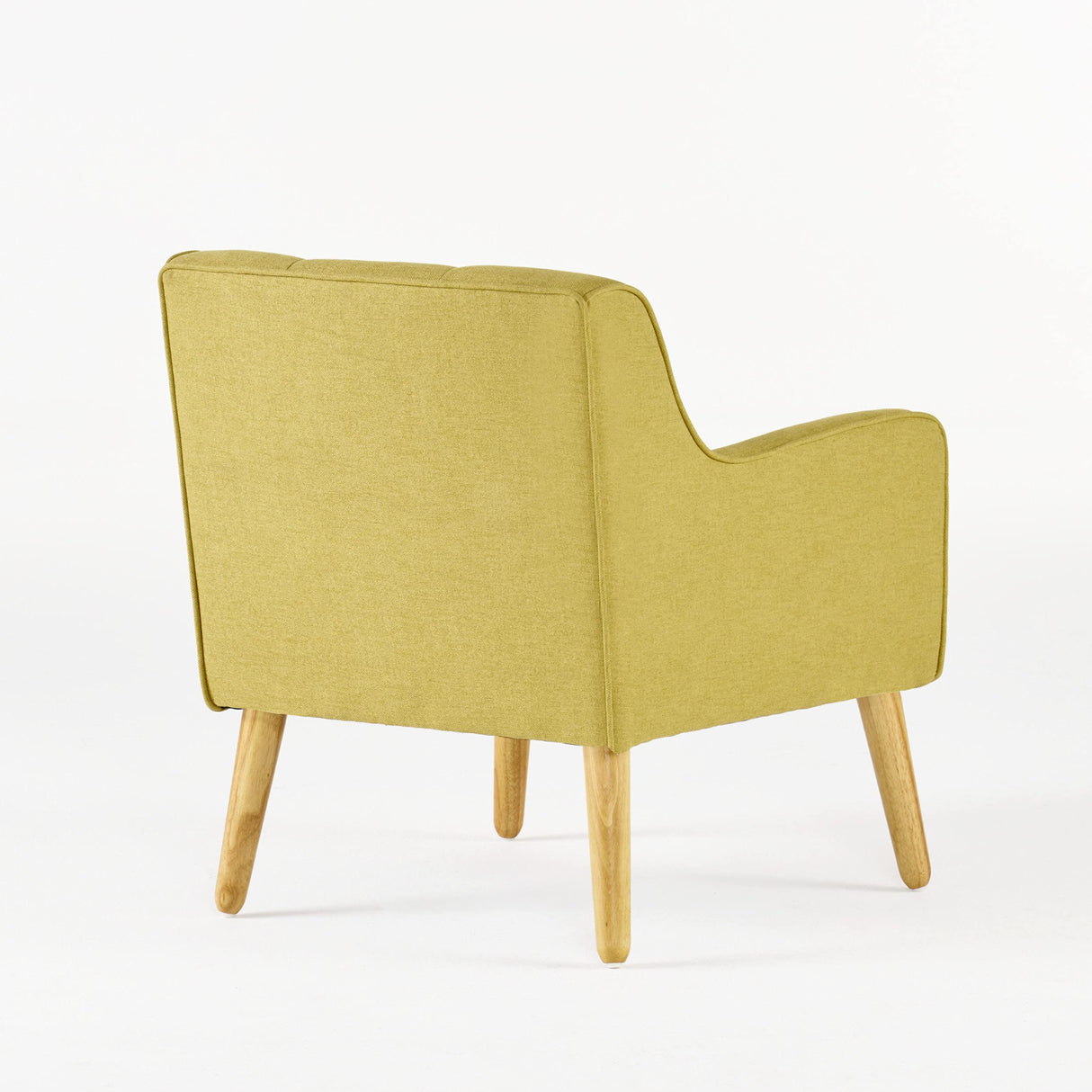 Knight Home Felicity Mid-Century Fabric Arm Chair, Wasabi