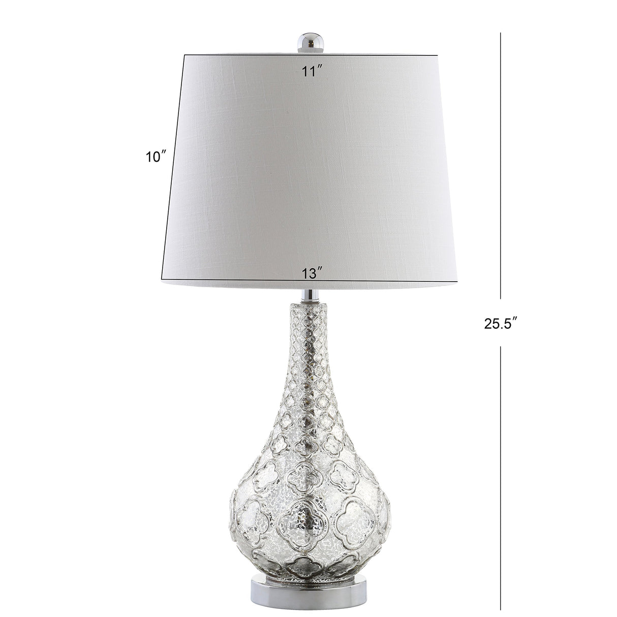 JYL1077A-SET2 Set of 2 Table Lamps Darren 25.5" Glass LED Table Lamp