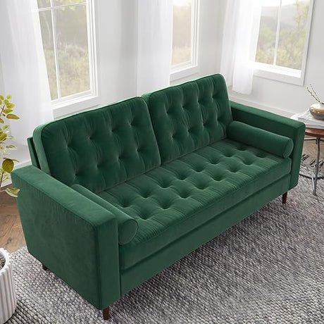 Lynnwood Upholstered Loveseat - Living Room Office or Bedroom - Mid-Century Modern Design Furniture -