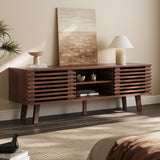 Mid-Century Modern TV Stand for 50-60 Inch TVs with Storage