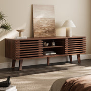 Mid-Century Modern TV Stand for 50-60 Inch TVs with Storage