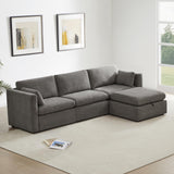 Oversized Modular Sectional Fabric Sofa set, FSC Certified Extra Large L Shaped Couchl