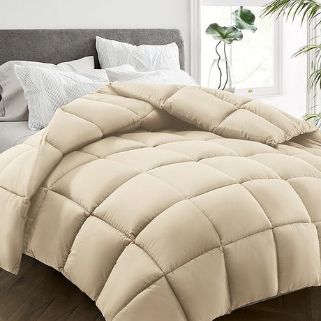 All-Season King Size Bed Comforter - Cooling Down Alternative Quilted Duvet Insert