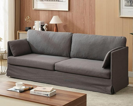 85.5" W Upholstered Loveseat Sofa with Covers for Living Room, Modern 2 Padded