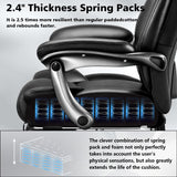 600lbs Big and Tall Executive Office Chair with Adjustable Lumbar Support