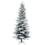 Artificial 9' x 49 - Unlit Flocked Utica Fir Christmas Tree - Featuring 1455 PVC Tips