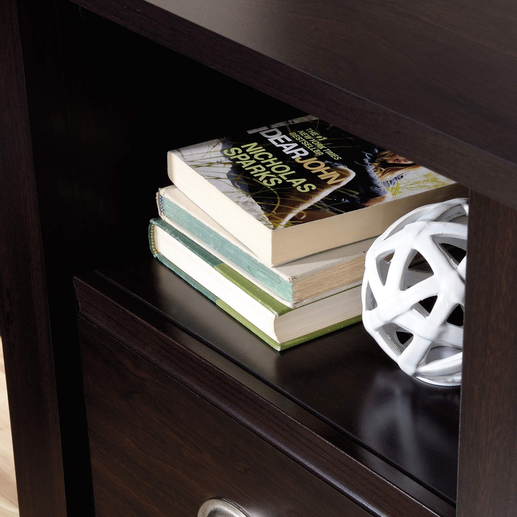 Shoal Creek L-Desk, Jamocha Wood finish