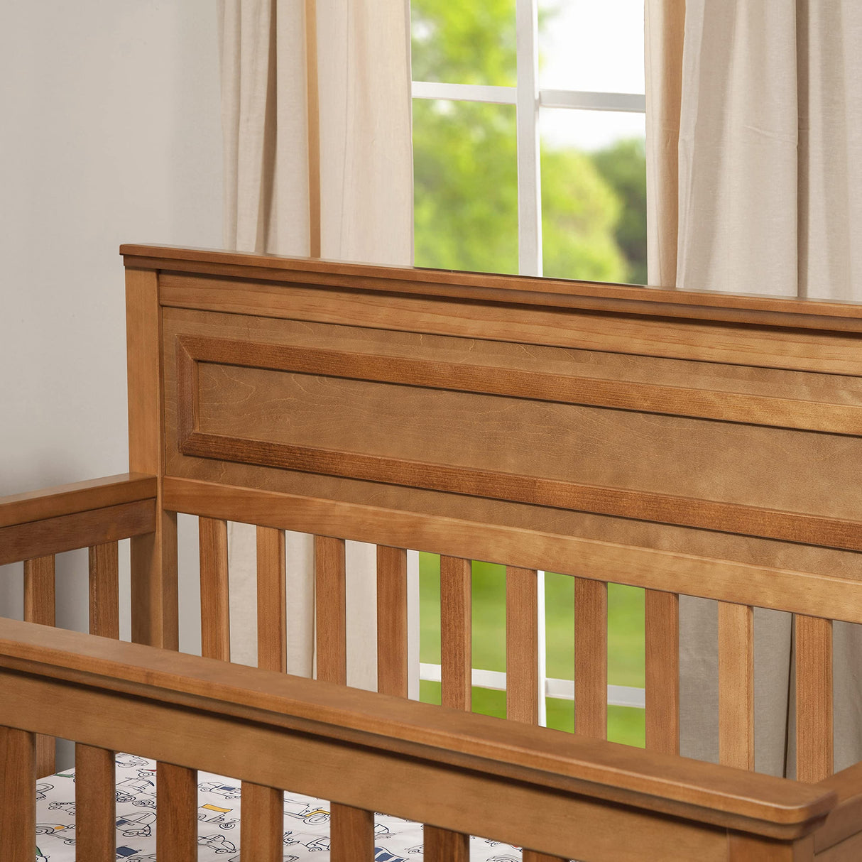 4-in-1 Convertible Crib in Chestnut