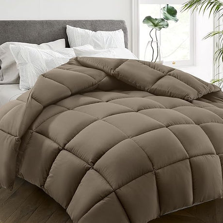 All Season Queen Size Bed Comforter - Cooling Goose Down Alternative Quilted Duvet