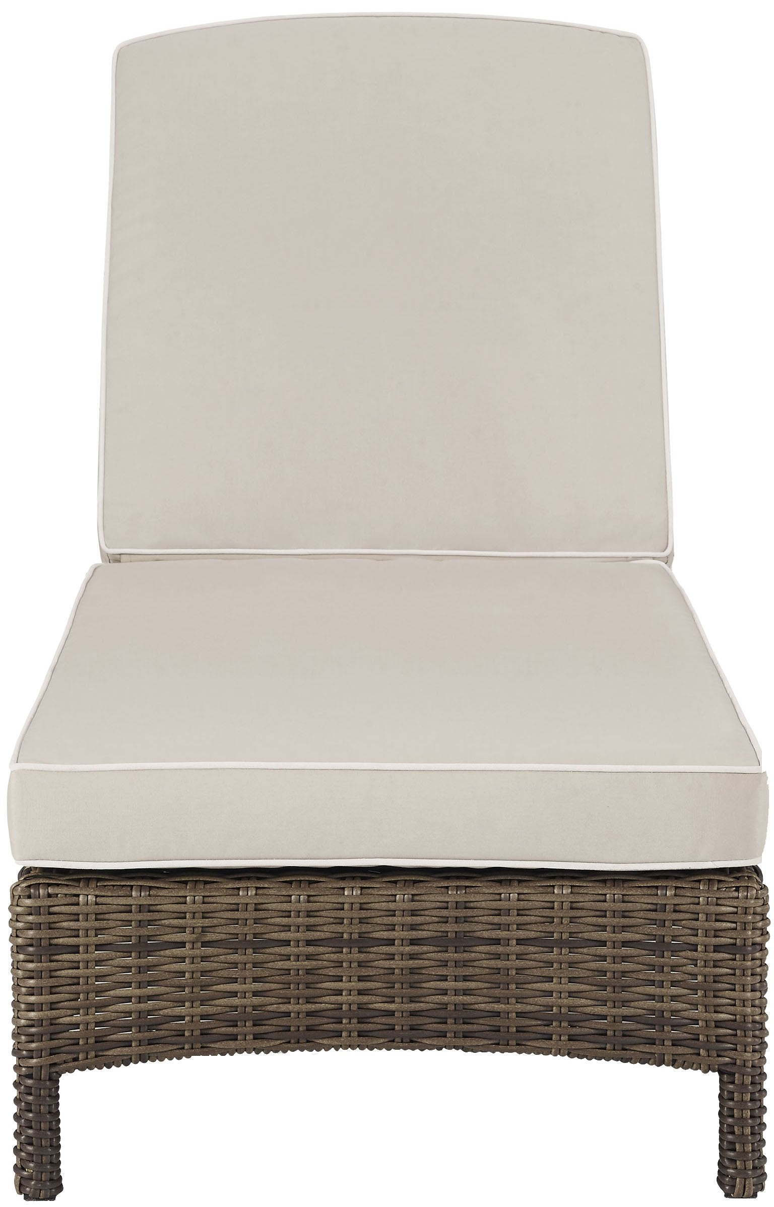 Bradenton Reclining Wicker Outdoor Chaise Lounge Chair for Patio, Deck